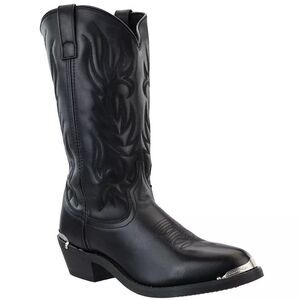 Laredo Mccomb‎ Boots Men's 10D Round Toe Cowboy Black Casual Western Leather